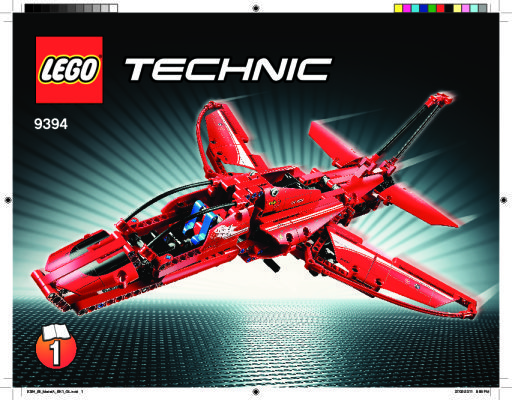 Istruzioni per la Costruzione - LEGO - 9394 - Jet Plane: Page 1