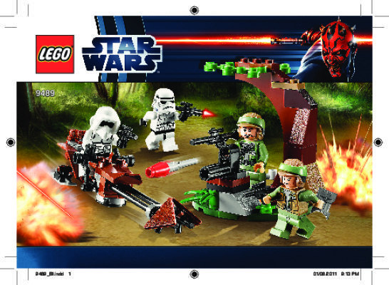 Istruzioni per la Costruzione - LEGO - 9489 - Endor™ Rebel Trooper™ & Imperial Trooper: Page 1