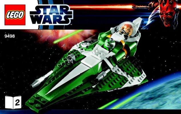 Istruzioni per la Costruzione - LEGO - 9498 - Saesee Tiin's Jedi Starfighter™: Page 1