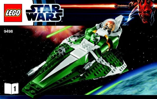 Istruzioni per la Costruzione - LEGO - 9498 - Saesee Tiin's Jedi Starfighter™: Page 1