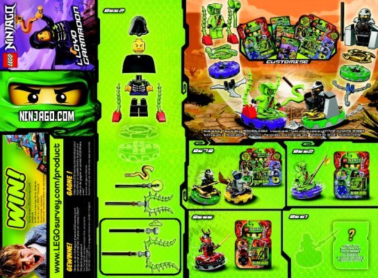 Istruzioni per la Costruzione - LEGO - 9552 - Lloyd Garmadon: Page 1