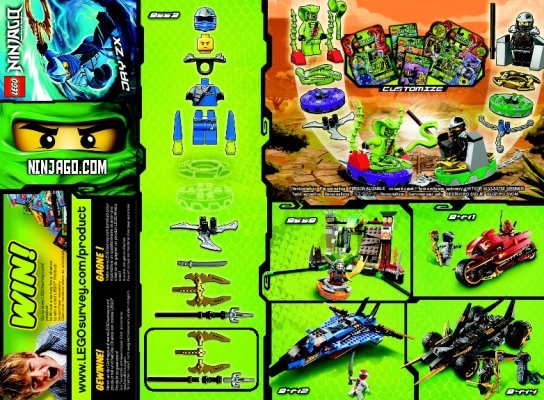 Istruzioni per la Costruzione - LEGO - 9553 - Jay ZX: Page 1