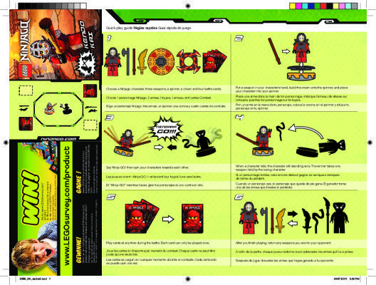 Istruzioni per la Costruzione - LEGO - 9558 - Training Set: Page 1