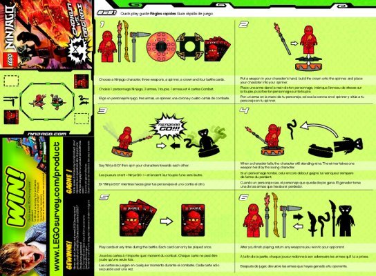 Istruzioni per la Costruzione - LEGO - 9591 - LEGO® Ninjago Weapon Pack: Page 1