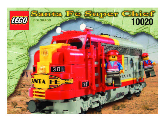 Istruzioni per la Costruzione - LEGO - 10020 - Santa Fe Locomotive: Page 1