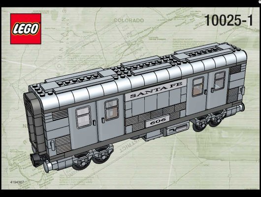 Istruzioni per la Costruzione - LEGO - 10025 - Santa Fe Cars I: Page 1