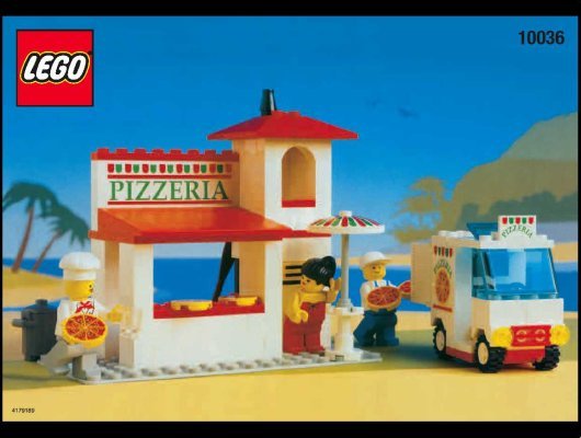 Istruzioni per la Costruzione - LEGO - 10036 - PIZZA TO GO: Page 1