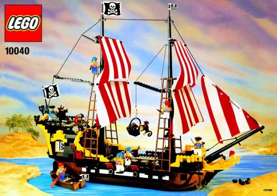 Istruzioni per la Costruzione - LEGO - 10040 - Black Sea Barracuda: Page 1