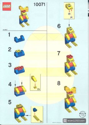 Istruzioni per la Costruzione - LEGO - 10071 - Bunny: Page 1