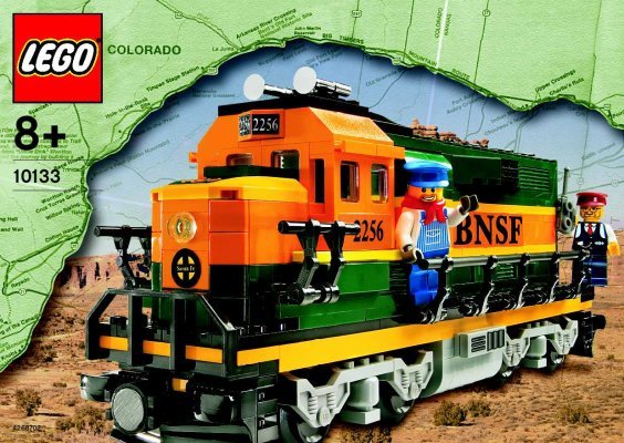 Istruzioni per la Costruzione - LEGO - 10133 - Burlington Northern Santa Fe Locomotive: Page 1