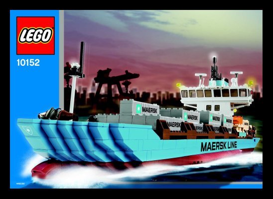 Istruzioni per la Costruzione - LEGO - 10152 - Maersk Sealand Container Ship: Page 1