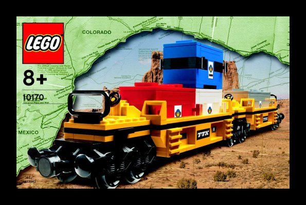 Istruzioni per la Costruzione - LEGO - 10170 - TTX Intermodal Double-Stack Car: Page 1