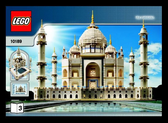 Istruzioni per la Costruzione - LEGO - 10189 - Build the breathtaking Taj Mahal!: Page 1