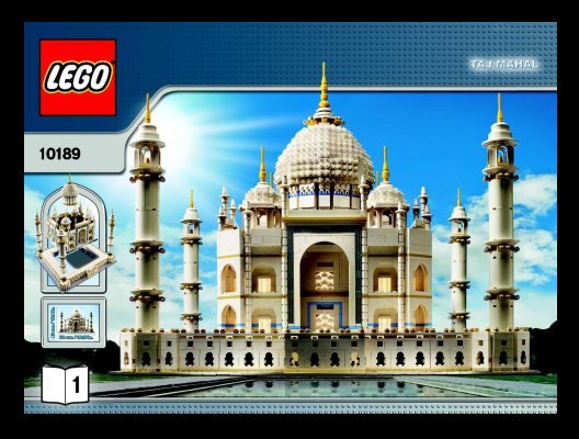 Istruzioni per la Costruzione - LEGO - 10189 - Build the breathtaking Taj Mahal!: Page 1