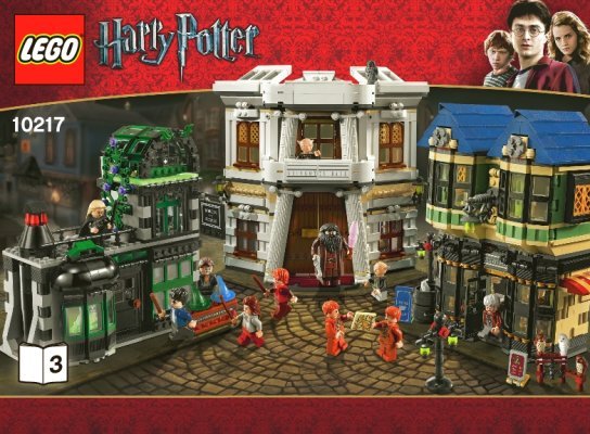 Istruzioni per la Costruzione - LEGO - 10217 - Diagon Alley™: Page 1