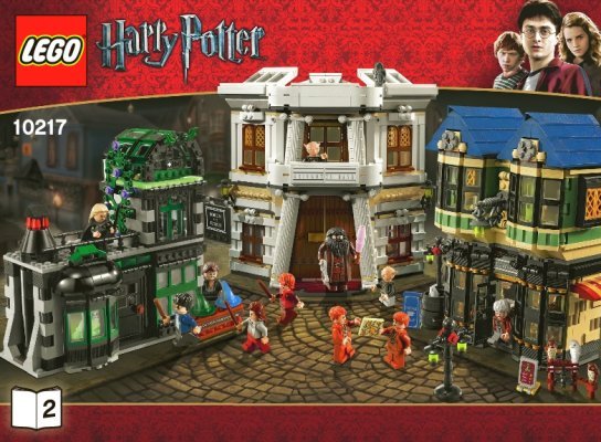 Istruzioni per la Costruzione - LEGO - 10217 - Diagon Alley™: Page 1