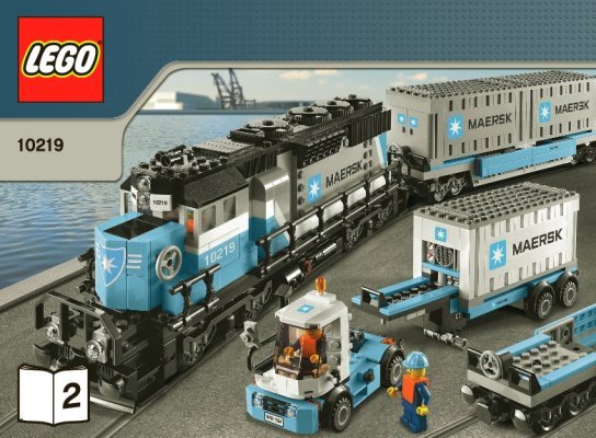 Istruzioni per la Costruzione - LEGO - 10219 - Maersk Train: Page 1