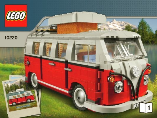 Istruzioni per la Costruzione - LEGO - 10220 - Volkswagen T1 Camper Van: Page 1