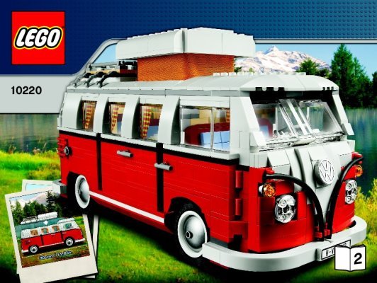 Istruzioni per la Costruzione - LEGO - 10220 - Volkswagen T1 Camper Van: Page 1