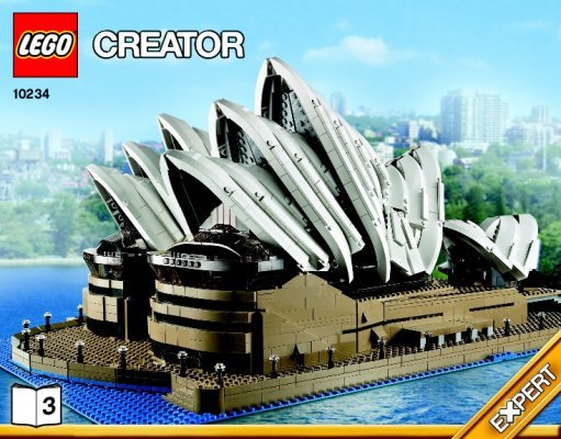 Istruzioni per la Costruzione - LEGO - Creator - 10234 - Sydney Opera House™: Page 1