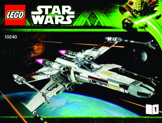 Istruzioni per la Costruzione - LEGO - Star Wars - 10240 - Red Five X-wing Starfighter™: Page 1