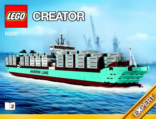 Istruzioni per la Costruzione - LEGO - Creator - 10241 - Maersk Line Triple-E: Page 1