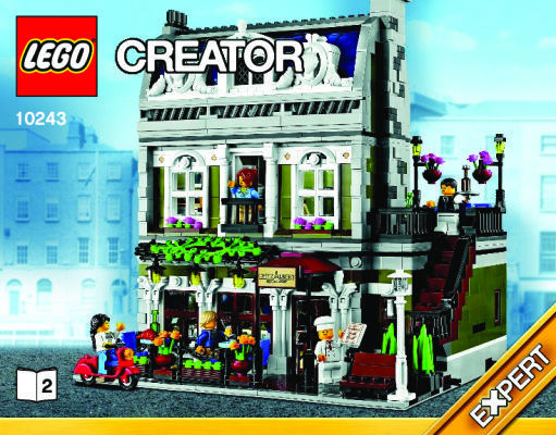 Istruzioni per la Costruzione - LEGO - Creator - 10243 - Ristorante parigino: Page 1