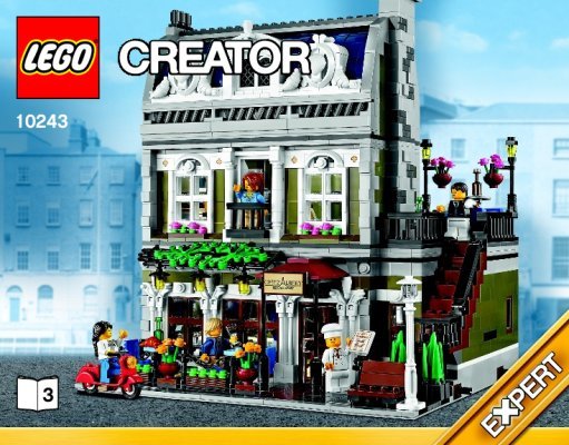 Istruzioni per la Costruzione - LEGO - Creator - 10243 - Ristorante parigino: Page 1