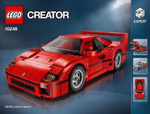 Istruzioni per la Costruzione - LEGO - Creator - 10248 - Ferrari F40: Page 1