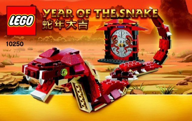 Istruzioni per la Costruzione - LEGO - 10250 - Year of the snake: Page 1