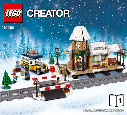 Istruzioni per la Costruzione - LEGO - Creator Expert - 10259 - Stazione del villaggio invernale: Page 1