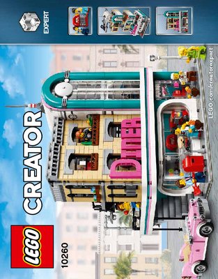 Istruzioni per la Costruzione - LEGO - 10260 - Downtown Diner: Page 1