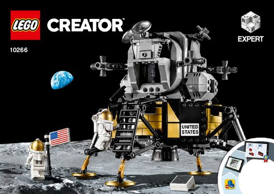 Istruzioni per la Costruzione - LEGO - 10266 - NASA Apollo 11 Lunar Lander: Page 1