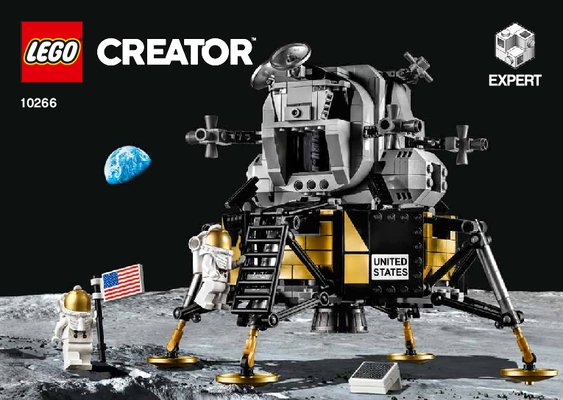 Istruzioni per la Costruzione - LEGO - 10266 - NASA Apollo 11 Lunar Lander: Page 1