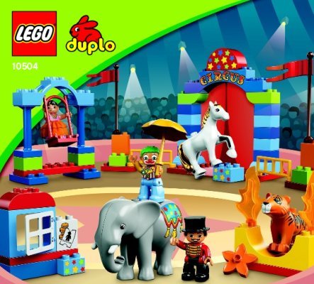 Istruzioni per la Costruzione - LEGO - DUPLO - 10504 - Il grande circo: Page 1