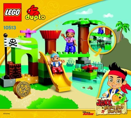 Istruzioni per la Costruzione - LEGO - DUPLO - 10513 - Il nascondiglio dell'isola che non c'è: Page 1