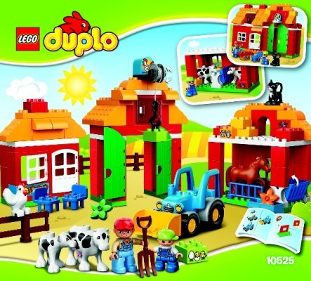 Istruzioni per la Costruzione - LEGO - DUPLO - 10525 - La grande Fattoria: Page 1