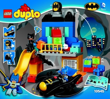 Istruzioni per la Costruzione - LEGO - DUPLO - 10545 - Avventura nella Batcave: Page 1