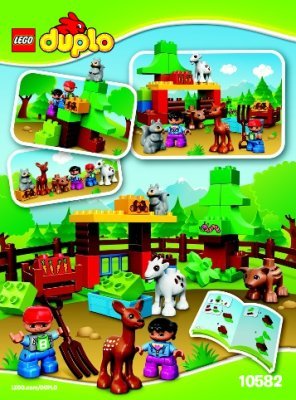 Istruzioni per la Costruzione - LEGO - DUPLO - 10582 - Foresta: Animali: Page 1