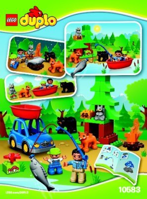 Istruzioni per la Costruzione - LEGO - DUPLO - 10583 - Foresta: Campeggio sul lago: Page 1