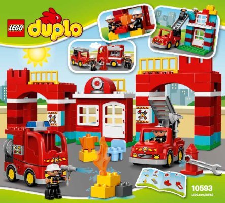 Istruzioni per la Costruzione - LEGO - DUPLO - 10593 - Caserma dei pompieri: Page 1