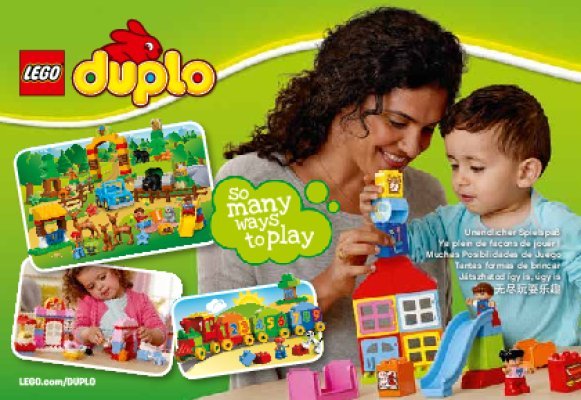 Istruzioni per la Costruzione - LEGO - DUPLO - 10597 - Il Trenino di Topolino e Minnie: Page 1