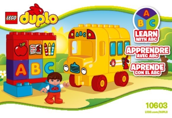 Istruzioni per la Costruzione - LEGO - DUPLO - 10603 - Il mio primo autobus: Page 1