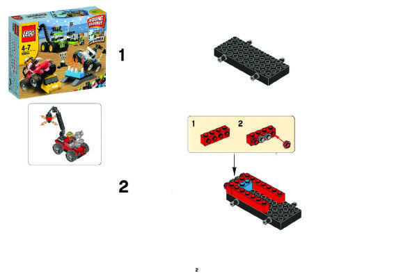 Istruzioni per la Costruzione - LEGO - 10655 - LEGO® Monster Trucks: Page 1