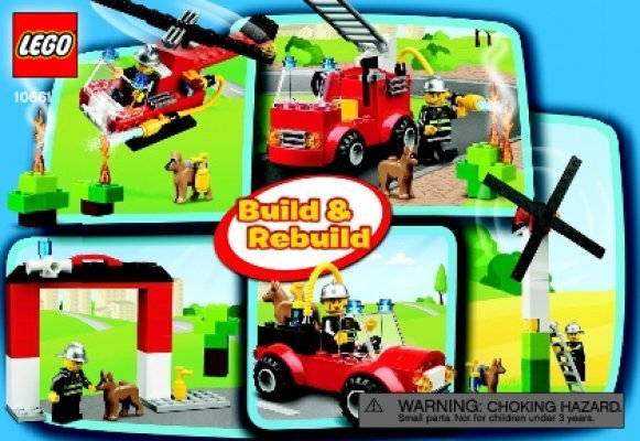 Istruzioni per la Costruzione - LEGO - 10661 - My First LEGO® Fire Station: Page 1