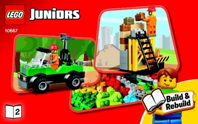 Istruzioni per la Costruzione - LEGO - Juniors - 10667 - Cantiere: Page 1