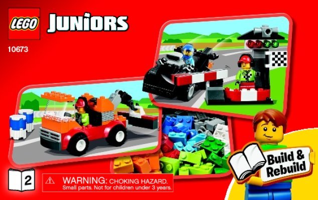 Istruzioni per la Costruzione - LEGO - Juniors - 10673 - Auto da rally: Page 1