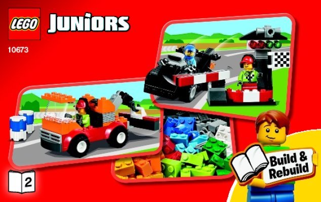 Istruzioni per la Costruzione - LEGO - Juniors - 10673 - Auto da rally: Page 1