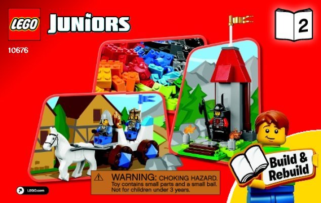 Istruzioni per la Costruzione - LEGO - Juniors - 10676 - Il Castello dei Cavalieri: Page 1