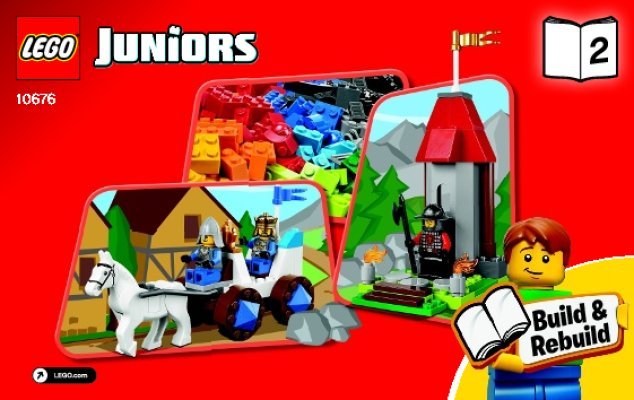 Istruzioni per la Costruzione - LEGO - Juniors - 10676 - Il Castello dei Cavalieri: Page 1